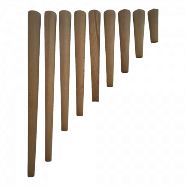 HOOZ 4x M&ouml;belf&uuml;&szlig;e Holz Dunkel 25 cm