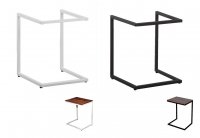 Gestell f&uuml;r Beistelltisch oder Nachttisch aus Metall in schwaz oder wei&aacute;