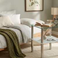 Beistelltisch 40x40cm mit sandierter Ablage