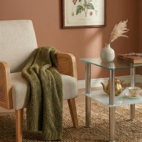 Beistelltisch 40x40cm mit sandierter Ablage