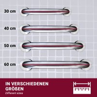 HOOZ Haltegriff f&uuml;r Dusche &amp; Badewanne 40 cm - Edelstahl