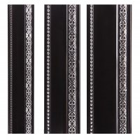 1x Zierleiste Schwarz 8 cm