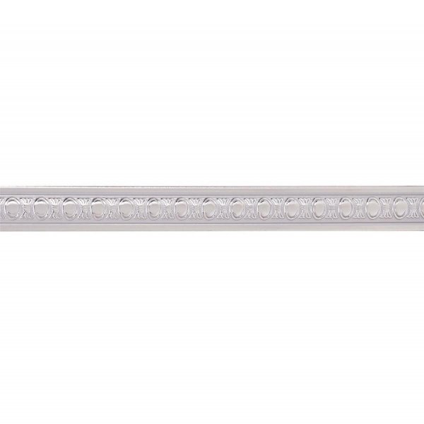 1x Zierleiste in Silber 145 x 3 cm