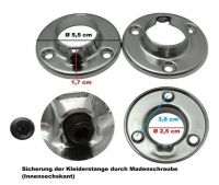 2er Set Kleiderstangenhalter