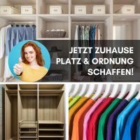 HOOZ Kleiderstange Chrom mit Halterung - 80 cm