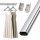 HOOZ&reg; Kleiderstange Schrank Oval 120 cm [SCHRANK- &amp; WANDMONTAGE] inkl. Halter Schrankrohr aus Stahl Garderobenstange Silber