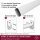 HOOZ&reg; Kleiderstange 60 cm Oval Aluminium [SCHRANK- &amp; WANDMONTAGE] inkl. Halter Schrankrohr Schrankstange Garderobenstange Silber