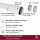 HOOZ&reg; Kleiderstange 100 cm Oval Aluminium [SCHRANK- &amp; WANDMONTAGE] inkl. Halter Schrankrohr Schrankstange Garderobenstange Silber