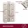 HOOZ M&ouml;belscharniere Edelstahl 87x55mm 40er Set [GEROLLTE SCHARNIERE KLAPPBAR] inkl. Schrauben T&uuml;rband Flachscharnier 315&deg; Schrankt&uuml;ren M&ouml;bel Klappen