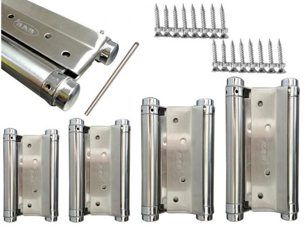 Pendelt&uuml;rscharnier Edelstahl 10 cm - f&uuml;r Au&szlig;en- und Innenbereich