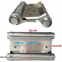 Pendelt&uuml;rscharnier Edelstahl 12,5 cm - f&uuml;r Au&szlig;en- und Innenbereich