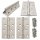 HOOZ M&ouml;belscharniere Edelstahl 87x55mm 4er Set [GEROLLTE SCHARNIERE KLAPPBAR] inkl. Schrauben T&uuml;rband Flachscharnier 315&deg; Schrankt&uuml;ren M&ouml;bel Klappen