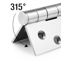 2er T&uuml;rscharnier Edelstahl 125 mm