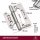 HOOZ&reg; T&uuml;rscharnier 304 Edelstahl 100x74x3mm &amp; 125&times; 78 &times; 3 mm
