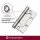 HOOZ&reg; T&uuml;rscharnier 304 Edelstahl 100x74x3mm &amp; 125&times; 78 &times; 3 mm