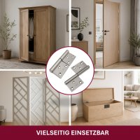 2er Set Flag Art Edelstahl T&uuml;rscharnier 10 cm