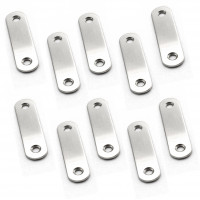 10er Set Holzverbinder aus Edelstahl mit der Gr&ouml;&szlig;e 60 mm