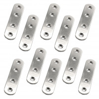 10er Set Holzverbinder aus Edelstahl mit der Gr&ouml;&szlig;e 96 mm