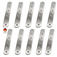 10er Set Holzverbinder aus Edelstahl mit der Gr&ouml;&szlig;e 160 mm