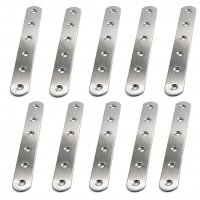 10er Set Holzverbinder aus Edelstahl mit der Gr&ouml;&szlig;e 160 mm