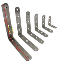 Edelstahl Winkelverbinder - 2x M&ouml;belwinkel 5 cm