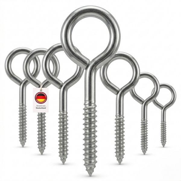 Ringschrauben 40-70 mm - glanzverzinkt