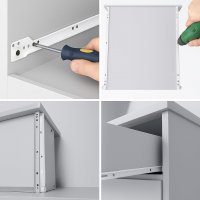 HOOZ Schubaldenf&uuml;hrung mit Teilauszug und Kugelf&uuml;hrung f&uuml;r Holzschubladen Schubladenschiene 30-55 cm