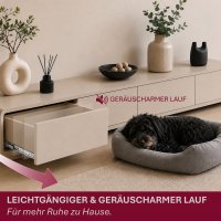 HOOZ&reg; Schubladenschienen 450 mm [VOLLAUSZUG - KUGELLAGER] &ndash; Teleskopschiene, Auszugsschienen f&uuml;r K&uuml;chenschr&auml;nke &amp; M&ouml;bel &ndash; bis 30 kg 1 Paar