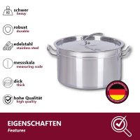 HOOZ Gastronomie Kochtopf Suppentopf - 30 bis 100 Liter...