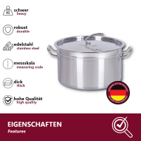 Gastronomie Kochtopf aus Edelstahl 55x35cm (75L)