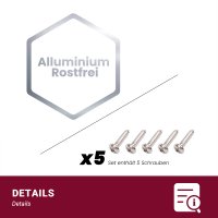 T&uuml;rdichtung Aluminium 100 cm (k&uuml;rzbar) aluminium