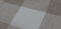 1x Kissenh&uuml;lle 40x40 cm Dekor Karo braun / beige Kissenbezug Zierkissenbezug