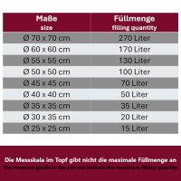 HOOZ Gastronomie Kochtopf Suppentopf 35 L Edelstahl &Oslash;35x35cm &ndash; Gro&szlig;topf Einmachtopf f&uuml;r alle Herdarten, ideal f&uuml;r Gastro, Catering &amp; gro&szlig;e K&uuml;chen