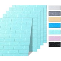 5x Wandpaneele in 3D-Ziegelsteinoptik 77x70x0,5 cm...