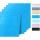 5x Wandpaneele in 3D-Ziegelsteinoptik 77x70x0,5 cm selbstklebend - blau