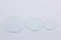 Glasplatte &Oslash;30-50 cm - Klarglas, schwarz, wei&szlig;