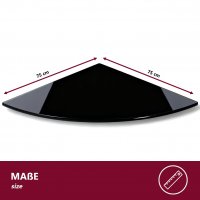 Glasplatte f&uuml;r Kaminofen - Glasscheibe mit 6mm ESG Sicherheitsglas - perfekt geeignet als Funkenschutzplatte - Verschiedene Gr&ouml;&szlig;en (75x75 cm, schwarz u. wei&szlig;)