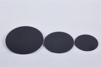 Glasplatte f&uuml;r Kaminofen und Tischplatte in &Oslash;30cm Schutzplatte mit 6mm ESG Sicherheitsglas, Funkenschutzplatte, Glasboden f&uuml;r Kamin (Schwarz)