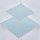 HOOZ Glas Eckregal aus Sicherheitsglas 35 x 35 x 0,6 cm Quadratisch - wei&szlig;