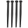 Tischbeine schwarz verstellbar Tischfu&szlig; Bein Sockelfu&szlig; Schrankfu&szlig; Sofafu&szlig;   schwarz 74 cm