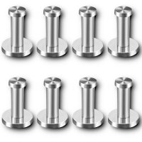 8x Edelstahl Handtuchhaken 5cm f&uuml;r innen und au&szlig;en universell einsetzbar