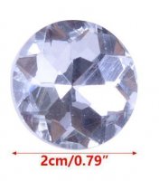 1 St&uuml;ck 20mm Kristall Knopf f&uuml;r M&ouml;bel Sofa Kopfteil Polster Dekoration