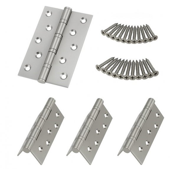 4 Pcs Soft-Close-Scharniere Aufliegendes Türscharnier Türscharniere Halbkreis EB