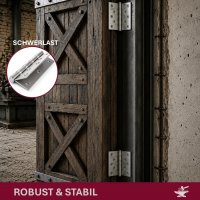 HOOZ&reg; Edelstahl Scharniere 125mm Schwerlast Kugelgelagert 304 Edelstahl T&uuml;rscharnier T&uuml;rband 315&deg;
