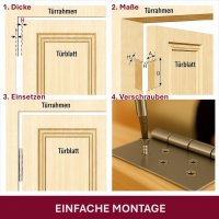 HOOZ&reg; Edelstahl Scharniere 125mm Schwerlast Kugelgelagert 304 Edelstahl T&uuml;rscharnier T&uuml;rband 315&deg;