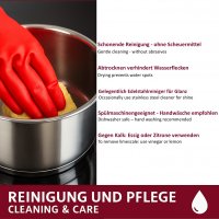 Universaltopf Kochtopf mit Glasdeckel Suppentopf gro&szlig;er Topf Alle Herdarten 4 Gr&ouml;&szlig;en Kapazit&auml;t 4er Set &Oslash; 28cm