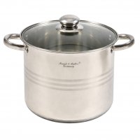 Universaltopf Kochtopf mit Glasdeckel Suppentopf gro&szlig;er Topf Alle Herdarten 4 Gr&ouml;&szlig;en Kapazit&auml;t 4er Set SET