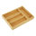 HOOZ 1x Besteckkasten f&uuml;r Schubladen aus Bambus, Holz Besteck Organizer Schubladeneinsatz, Schubladen Besteckeinsatz fur K&uuml;chen und K&uuml;chenschubladen (33x25x4,5cm)