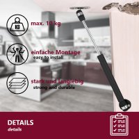 Gasdruckfeder f&uuml;r Klappen, T&uuml;ren &amp; Schr&auml;nke 100 Nm 10kg Druckkraft