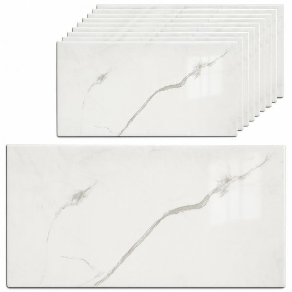 10x Fliesenaufkleber K&uuml;chenr&uuml;ckwand, Selbstklebende Fliesen, Klebefliesen K&uuml;che Wandpaneele f&uuml;r Wanddeko Wandverkleidung Schlafzimmer Wohnzimmer, Verschiedenen Farben